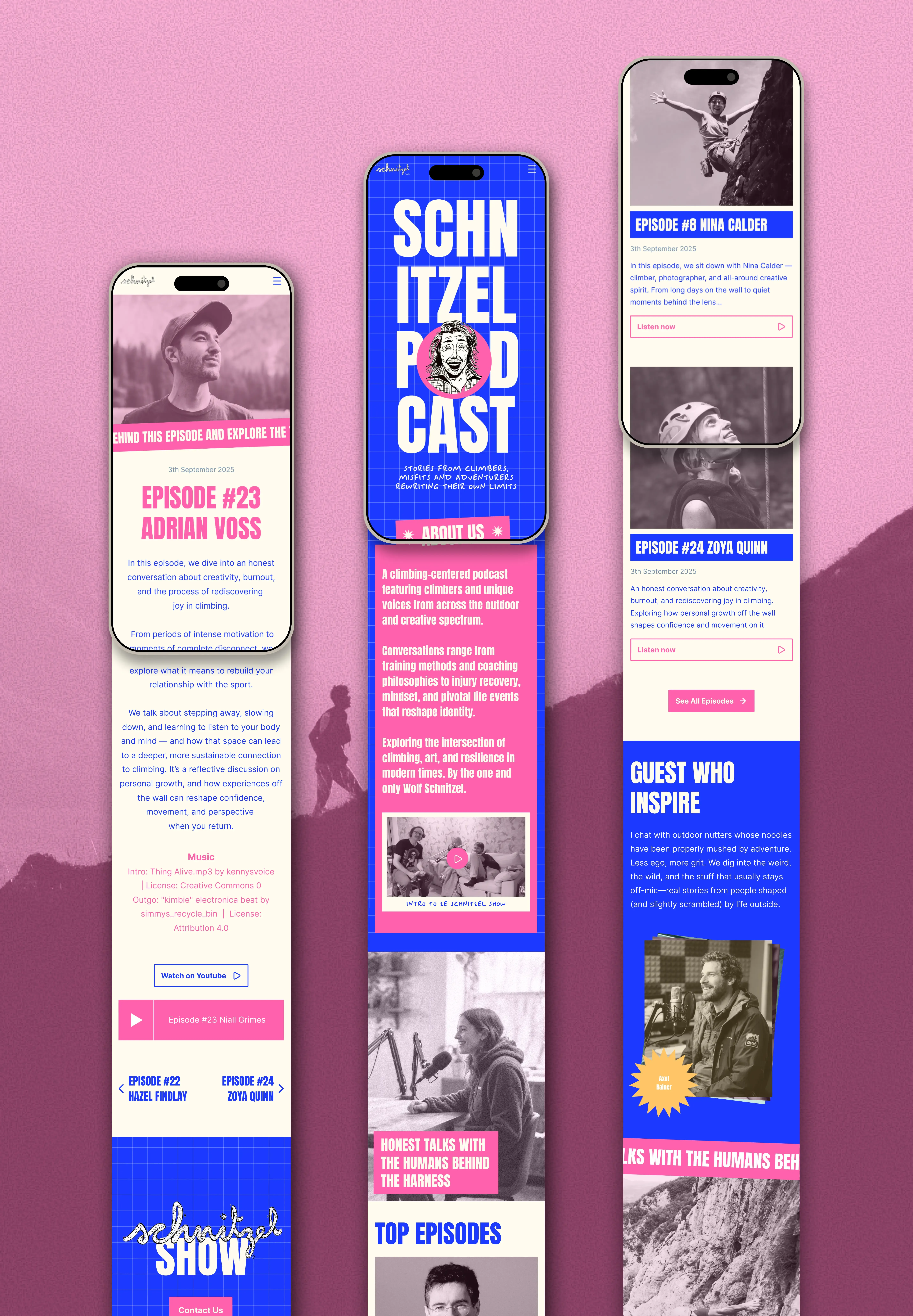 Schnitzel Podcast screenshots