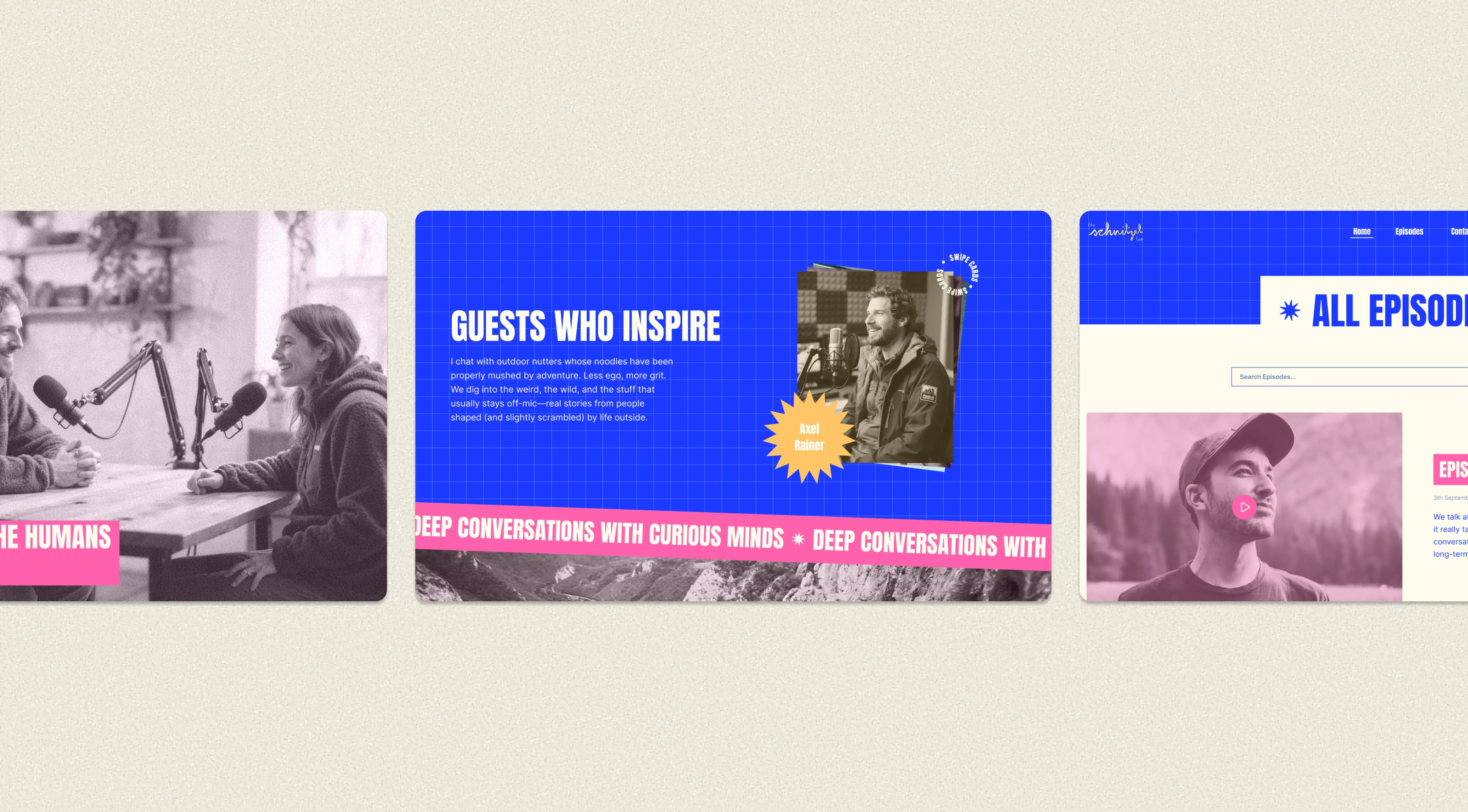 Schnitzel Podcast screenshots