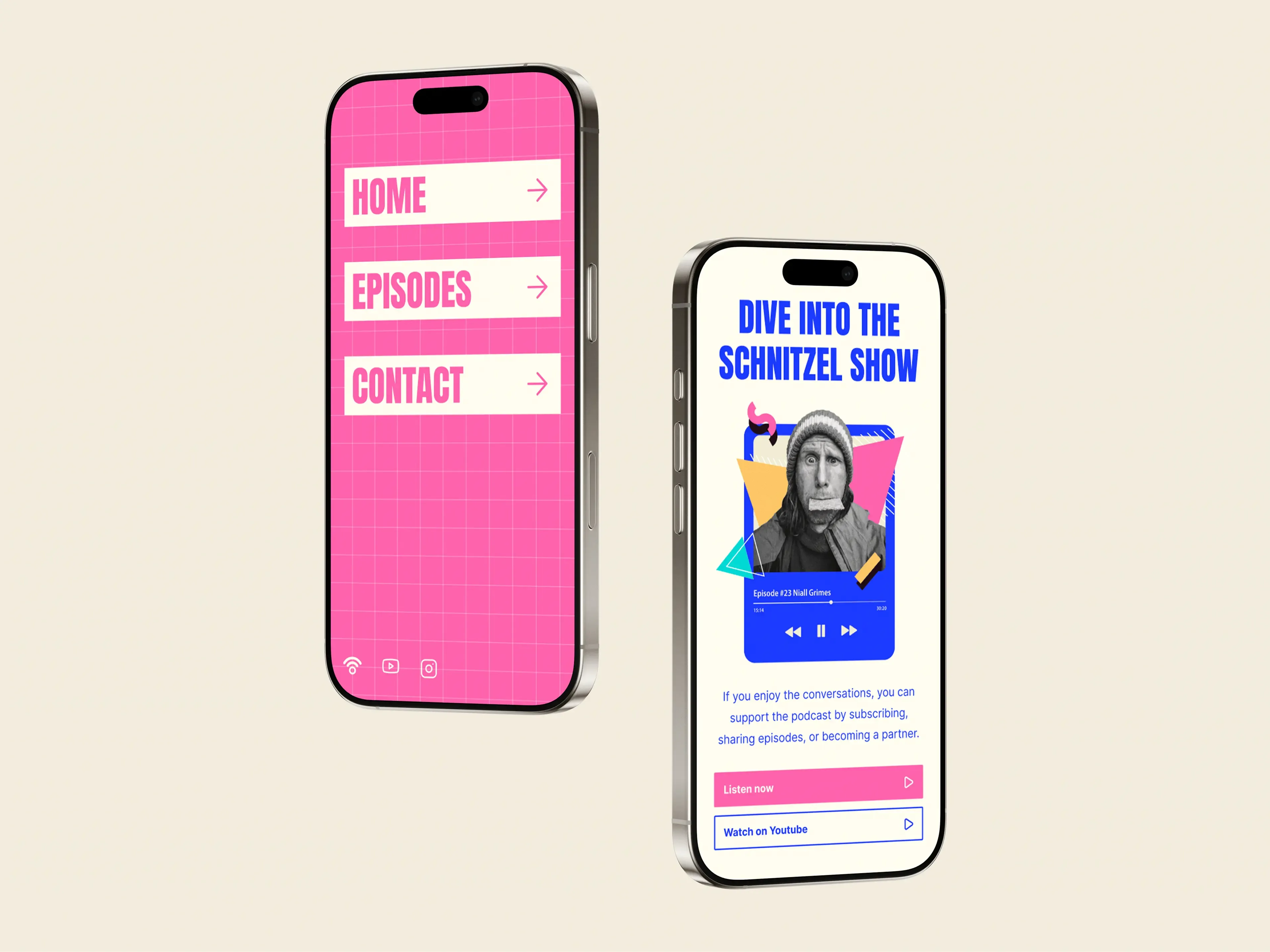 Schnitzel Podcast screenshots