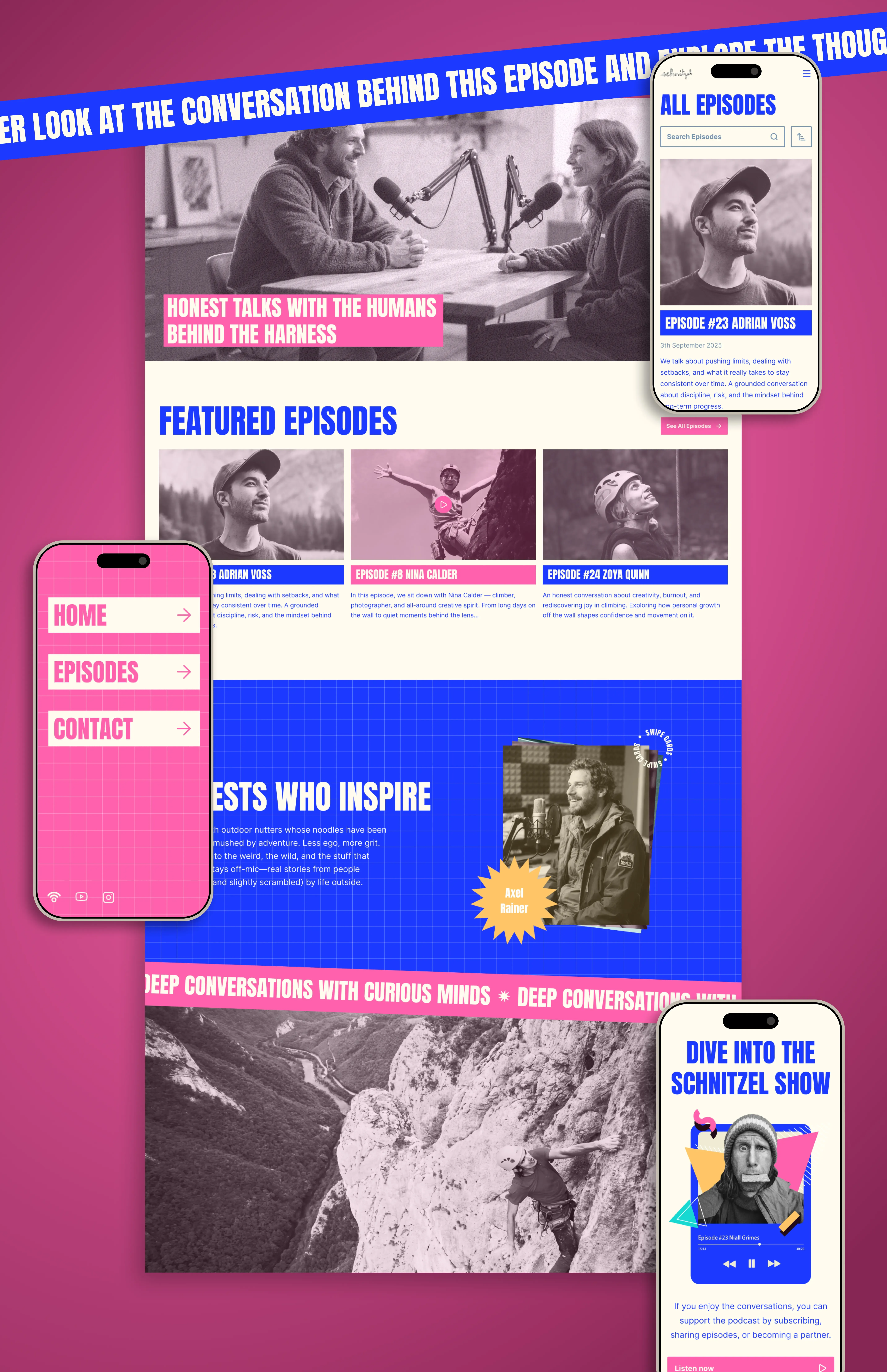 Schnitzel Podcast screenshots